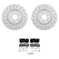 Bosch Front Quietcast Rotors & Semi-Met Disc Brake Pad Kit for W221 S400 S550 S600 (2007–2013)