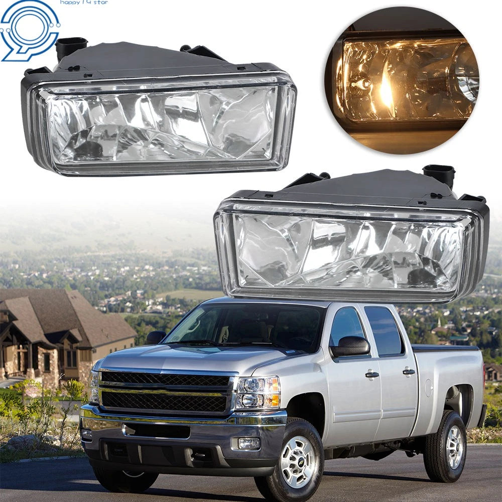 Fog Lights for Chevy Silverado 1500 2500 (2007-2013) Pair