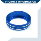 2X AC Climate Switch Knob Cover Ring for Ford Mustang (2015–2021) Blue
