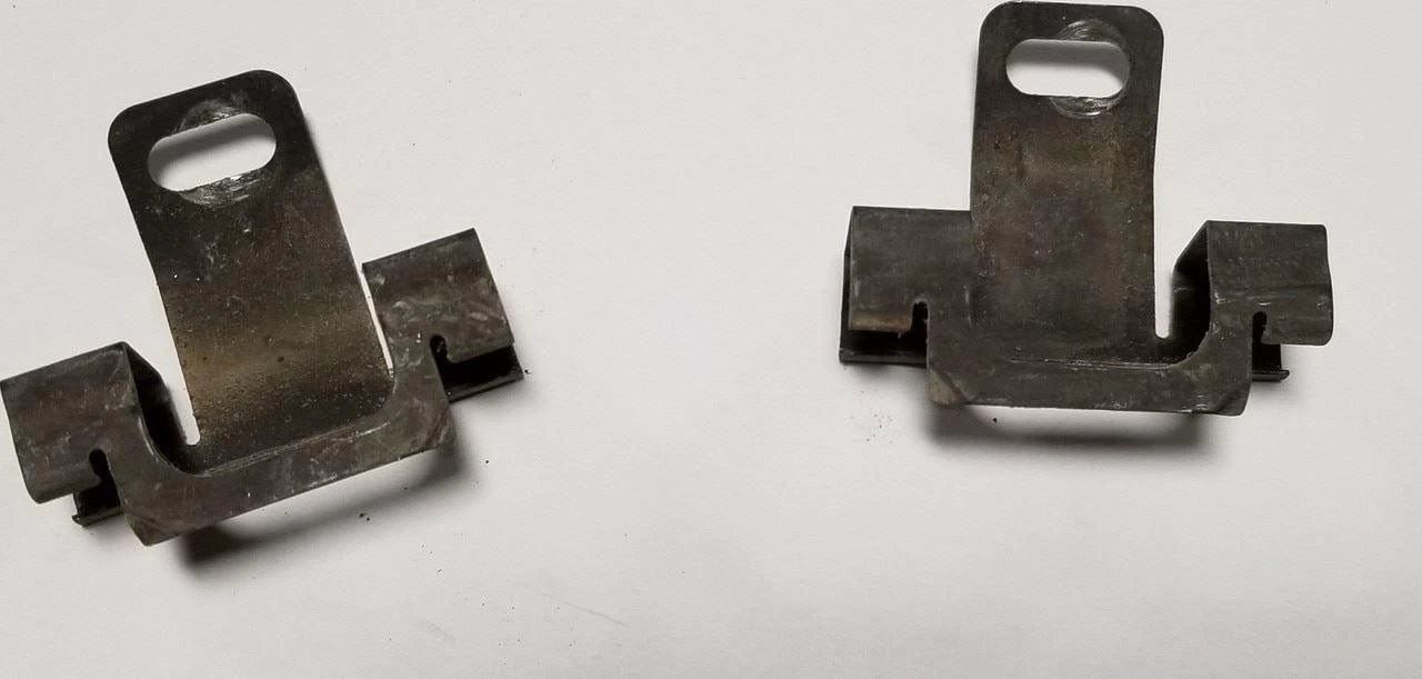 Set of 2 Seat Belt Track Clip Hangers for Ford Thunderbird Cougar (1989–1993)