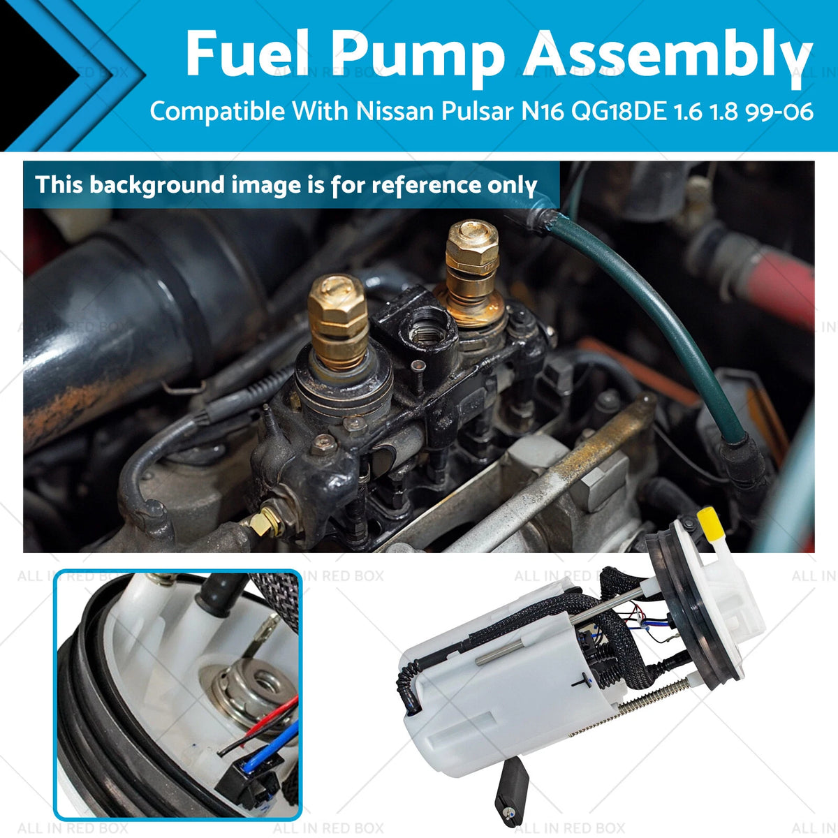 Fuel Pump Assembly for Nissan Pulsar N16 (1999–2006) QG18DE 1.8L 1.6L