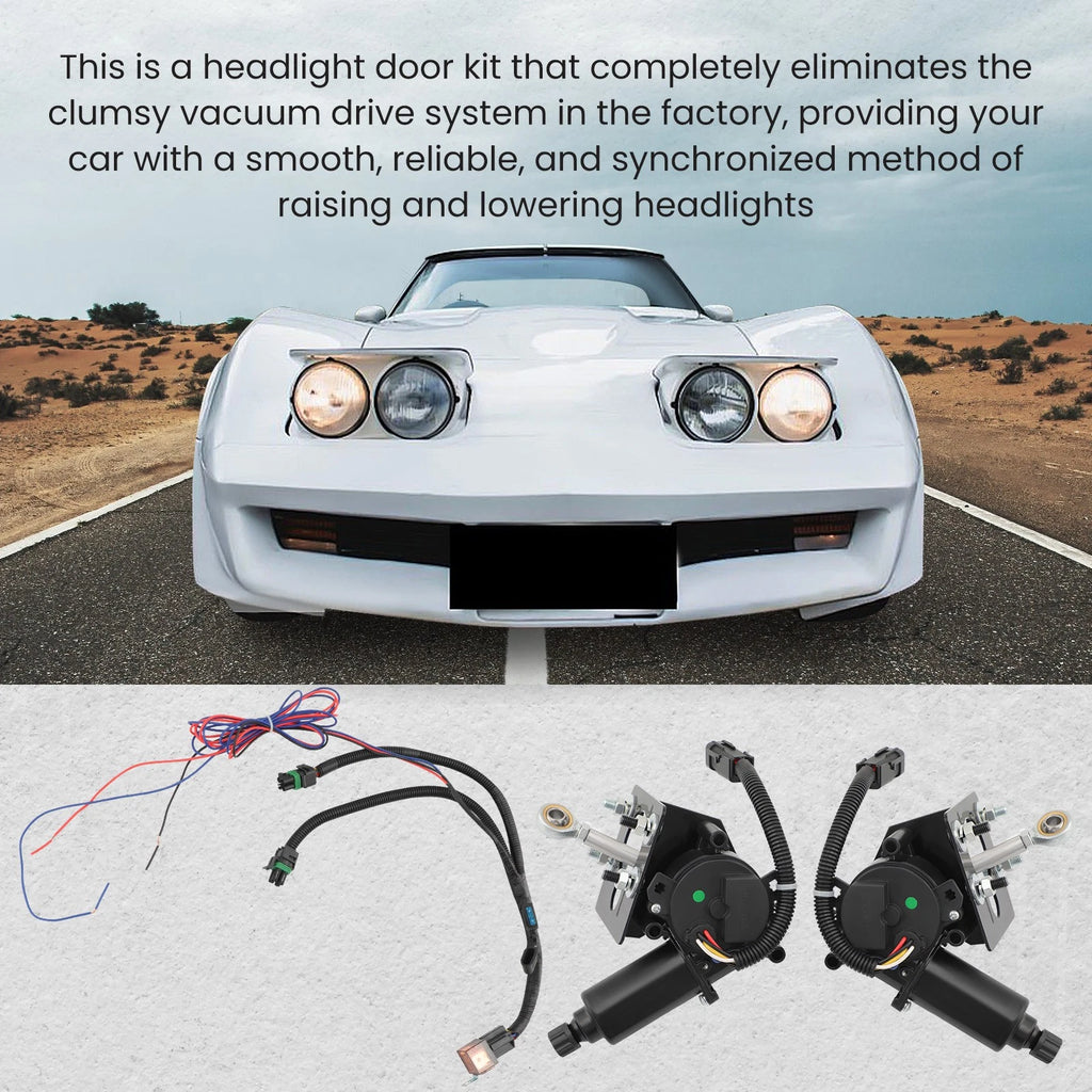 Electric Headlight Conversion for Corvette (1978)