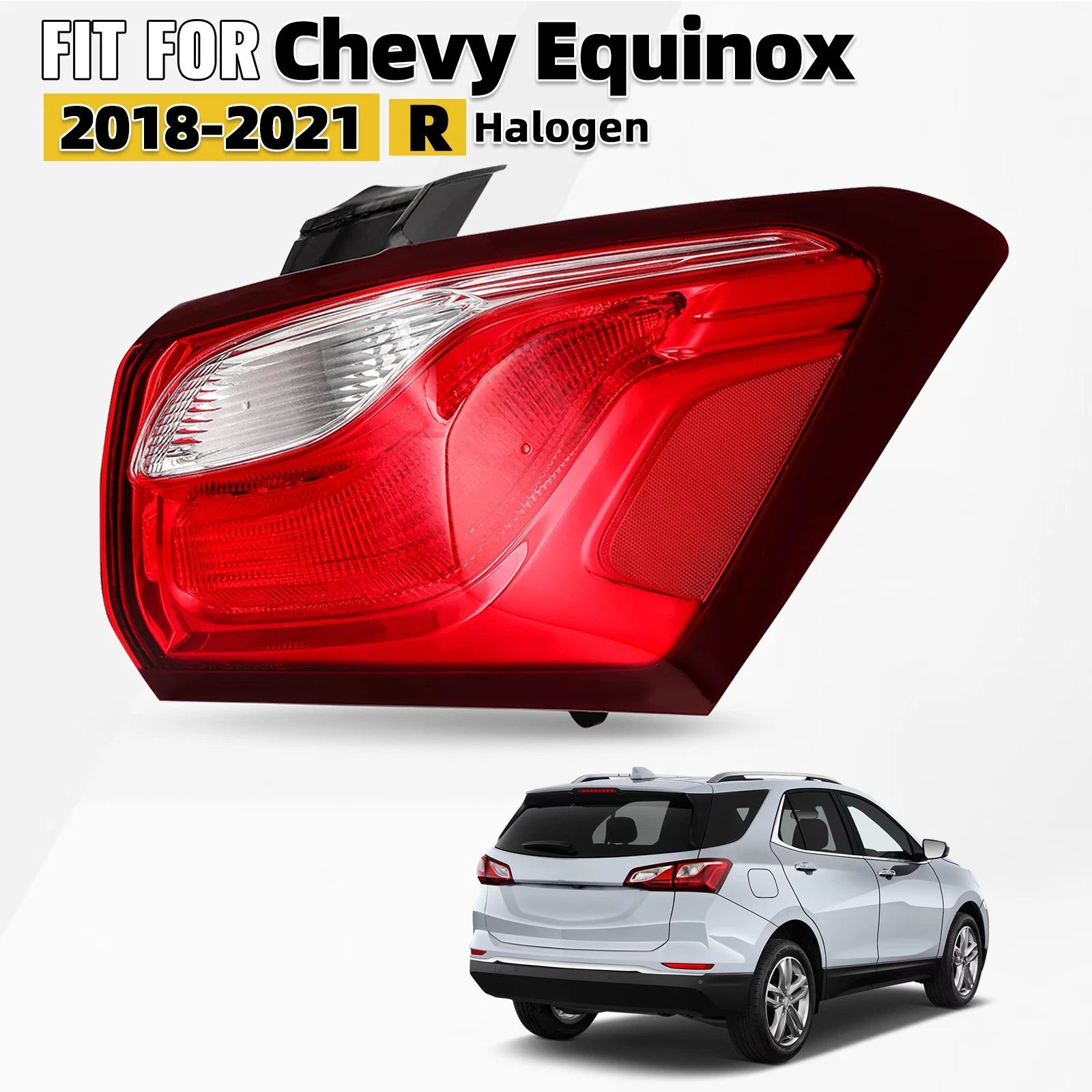 Tail Light Assembly for Chevy Equinox (2018–2021) Right Passenger Side
