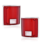 Tail Lights with Chrome Bezel for Chevrolet C10 K10 GMC Sierra (1973–1991)