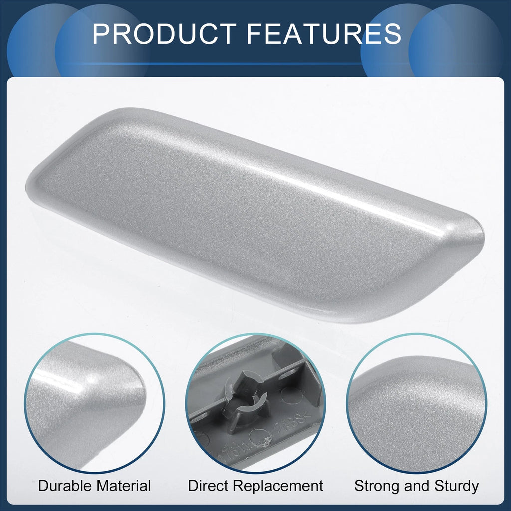 Front Left Washer Nozzle Cover Cap for Honda Accord VIII (2011–2013) Silver Tone
