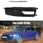 Front Left Fog Light Grille Cover for Audi A4 S4 S-line (2013–2015) 8K0807681L Black