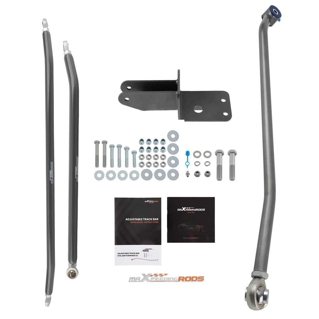 Crossover Bare Steering Kit + Track Bar for Jeep Cherokee XJ (1984–2001) 4''-6.5''