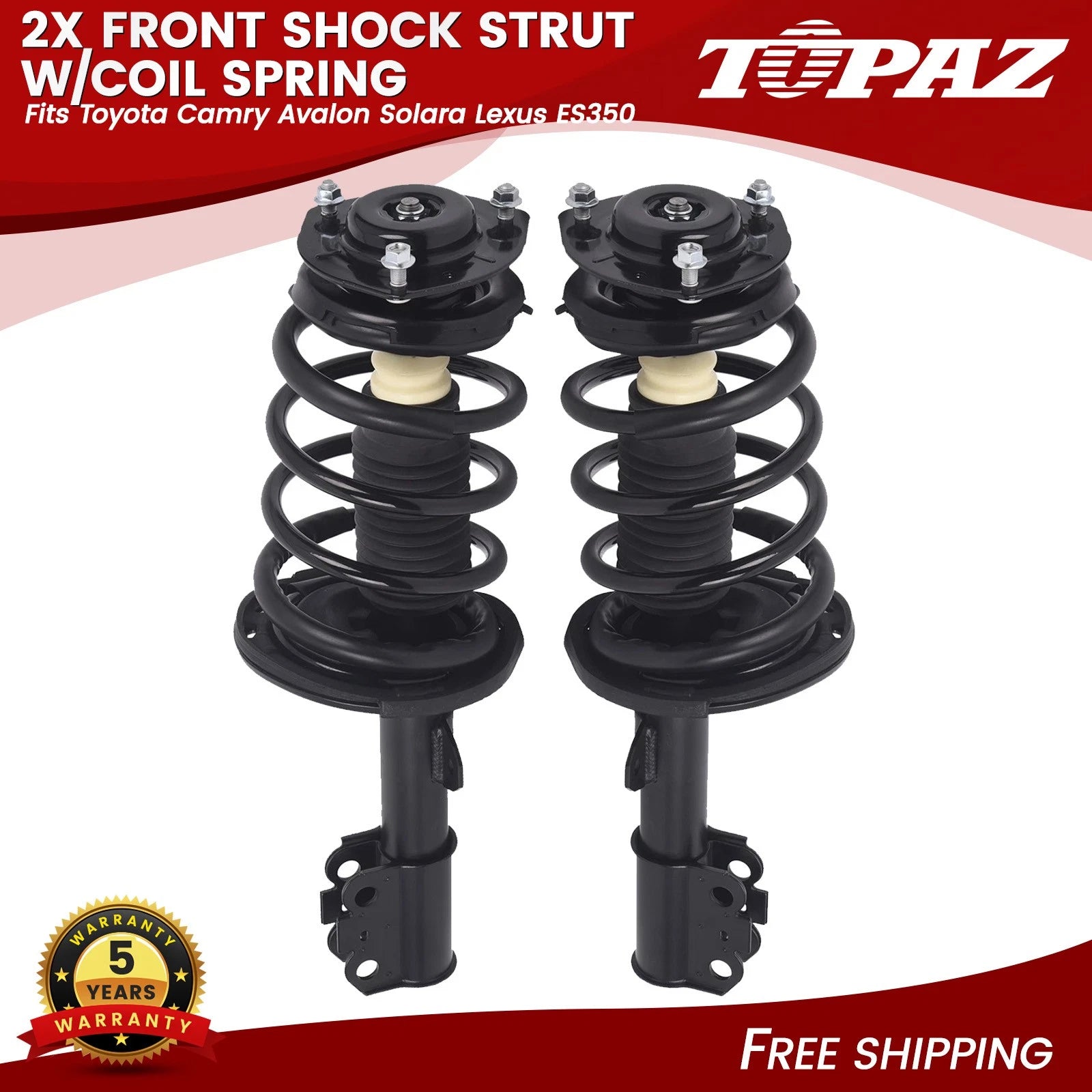 Front Struts with Coil Spring Assembly for Toyota Camry Avalon Solara 