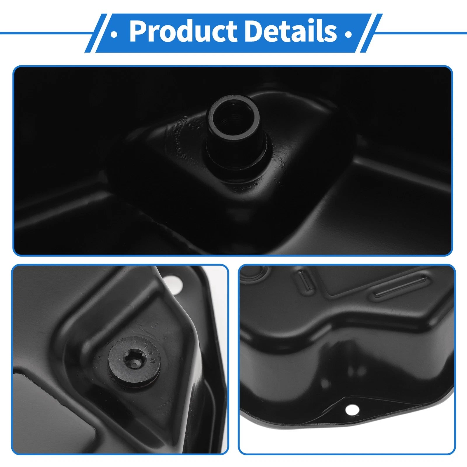 Engine Oil Pan for Volkswagen Beetle (1998–2004) No.01M321359 Iron Black