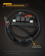 Dual Speed Electric Fan Wiring Harness for Chevy Silverado Sierra (1999-2007)
