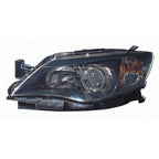 Replacement Black Driver Side Halogen Head Light Assembly (See Compatible Chart)