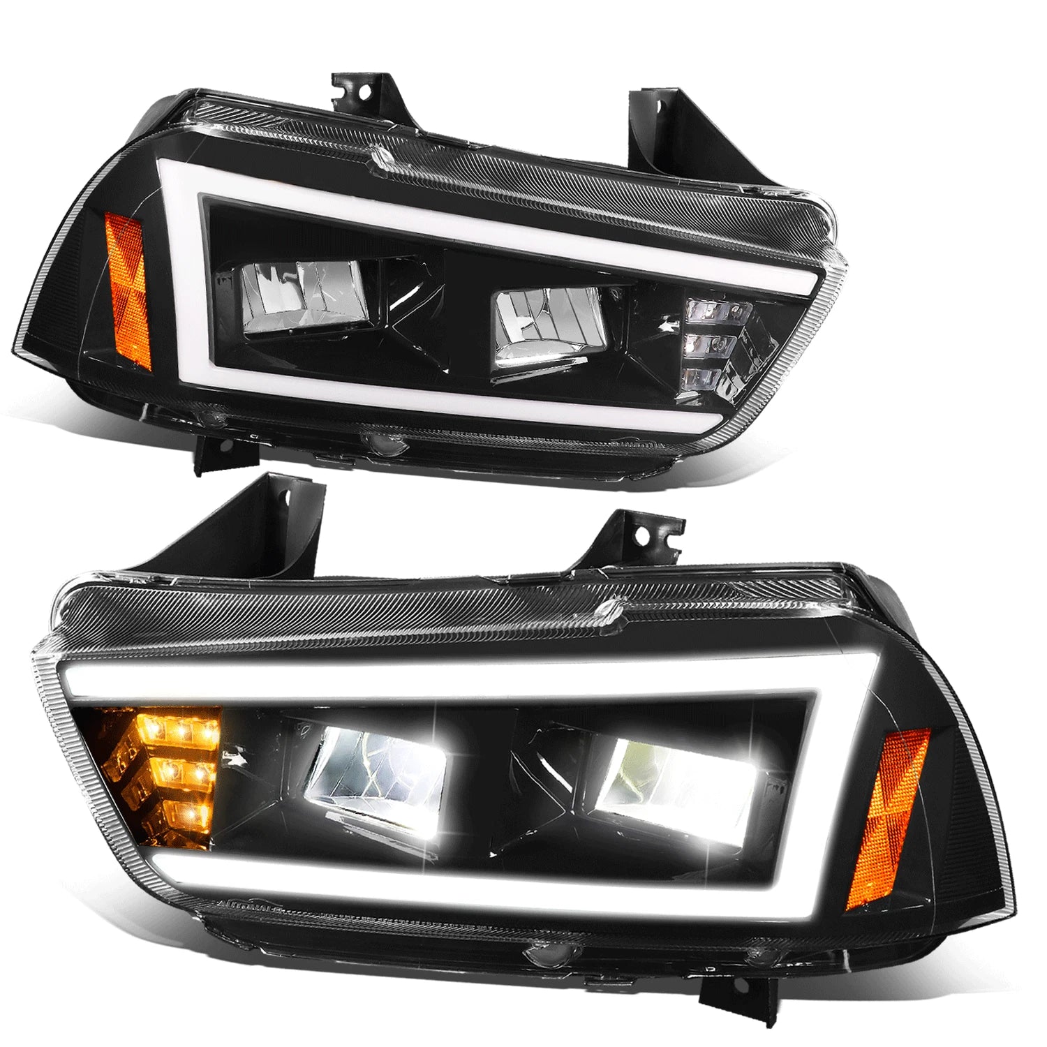 Full LED DRL/Turn Signal Headlights for Dodge Charger (2011–2014)