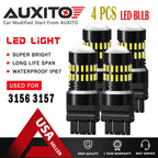 4X 3157 4157 3057 LED DRL Daytime Running Light Bulbs 6000K for EC (48H)
