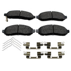Set of 4 Akebono ProACT Front Ceramic Brake Pads for City Express Frontier Xterra (2015–2019)