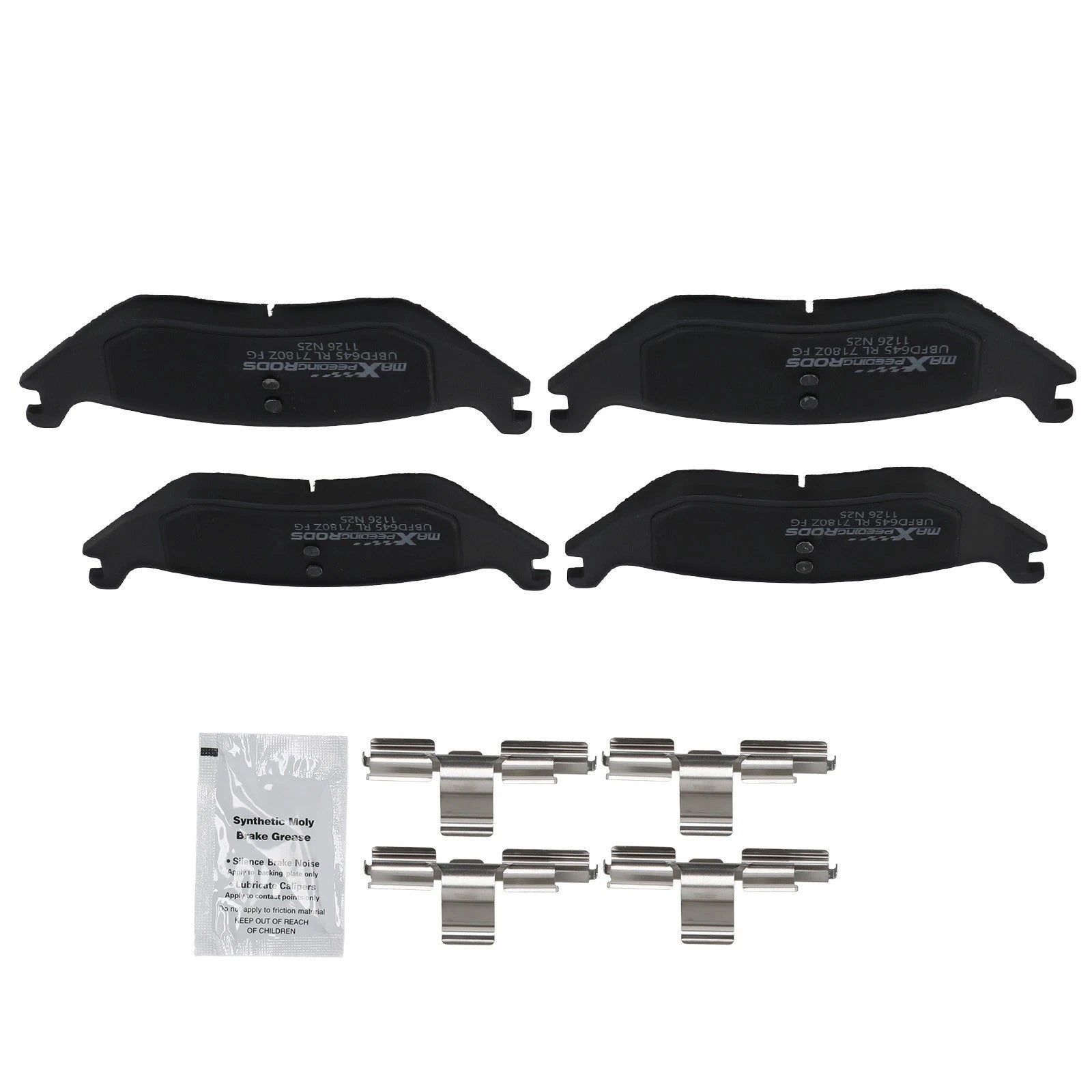 Rear Ceramic Brake Pads Kit for Dodge Durango/Ram 1500 (2003–2010) D967
