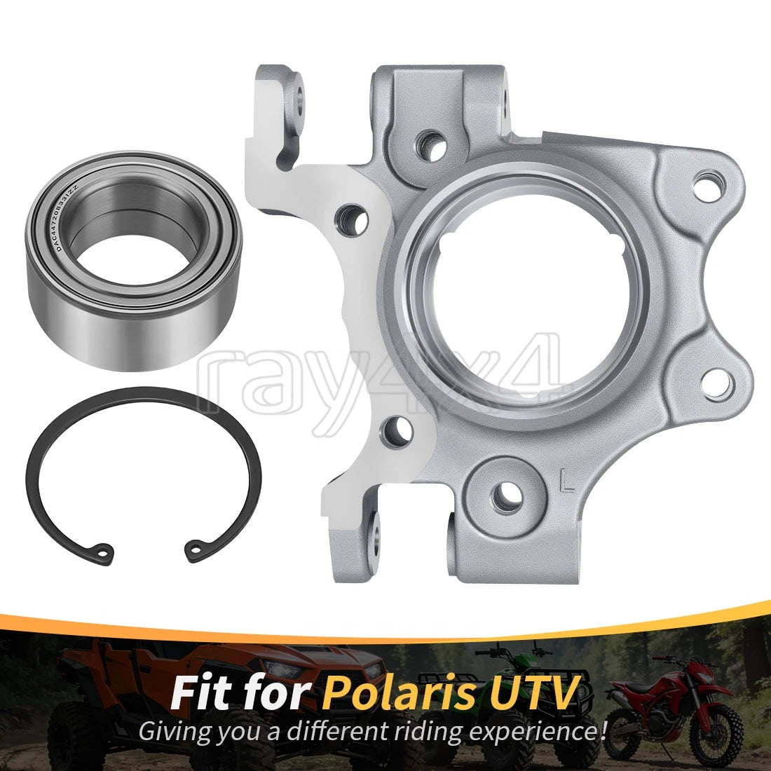 Rear Left Hand Wheel Bearing Carrier w/Bearing for Polaris RZR 1000 XP (2014–2017)
