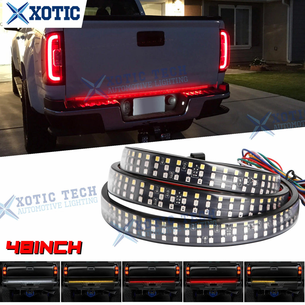 48" 5-Function LED Tailgate Light Strip Bar for GMC Truck SUV (2016–2023)