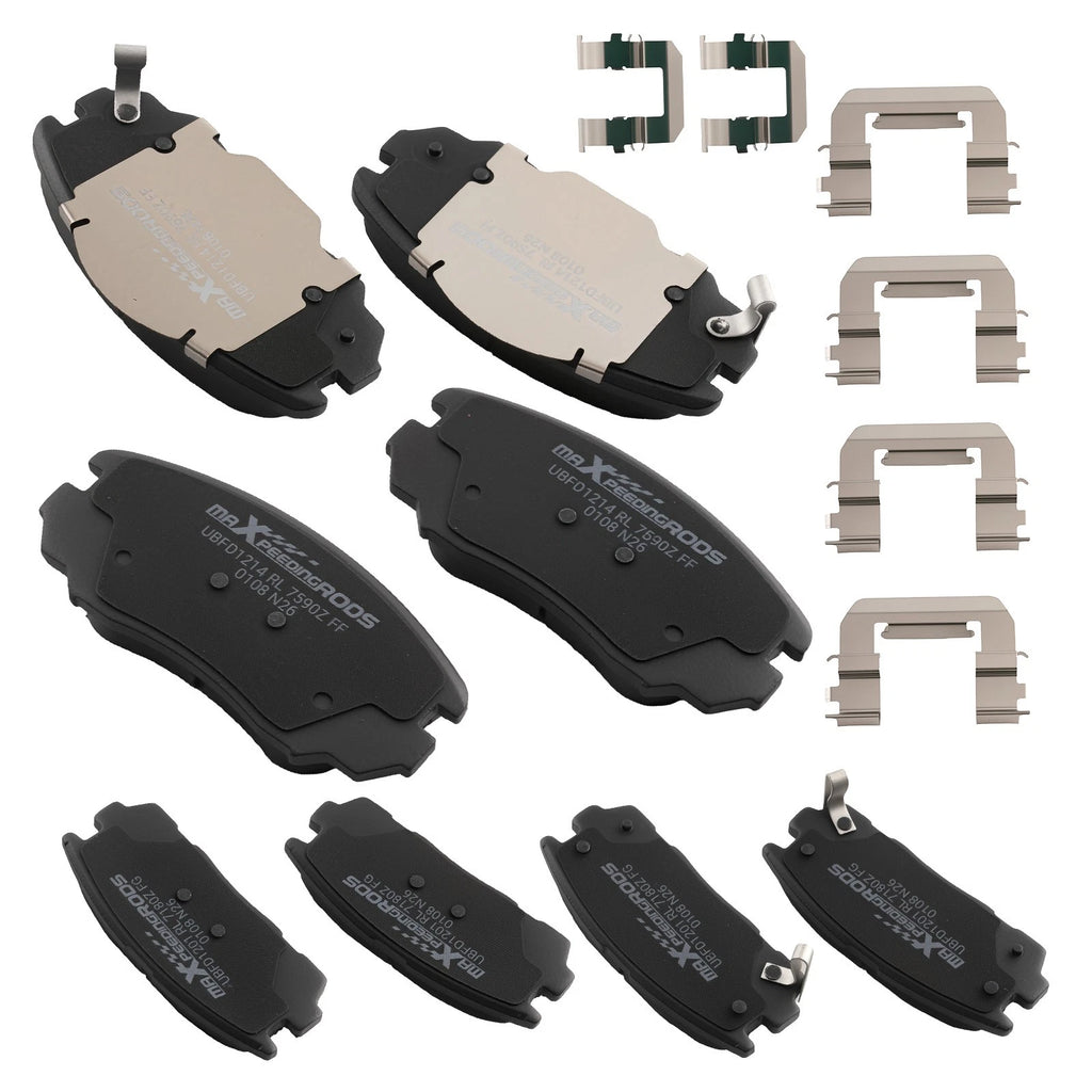 8pcs Ceramic Brake Pads Set for Chevy Equinox GMC Terrain (2010–2017)