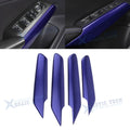 4X Blue Interior Window Switch Armrest Cover Trim for Honda Civic (2022–2026)
