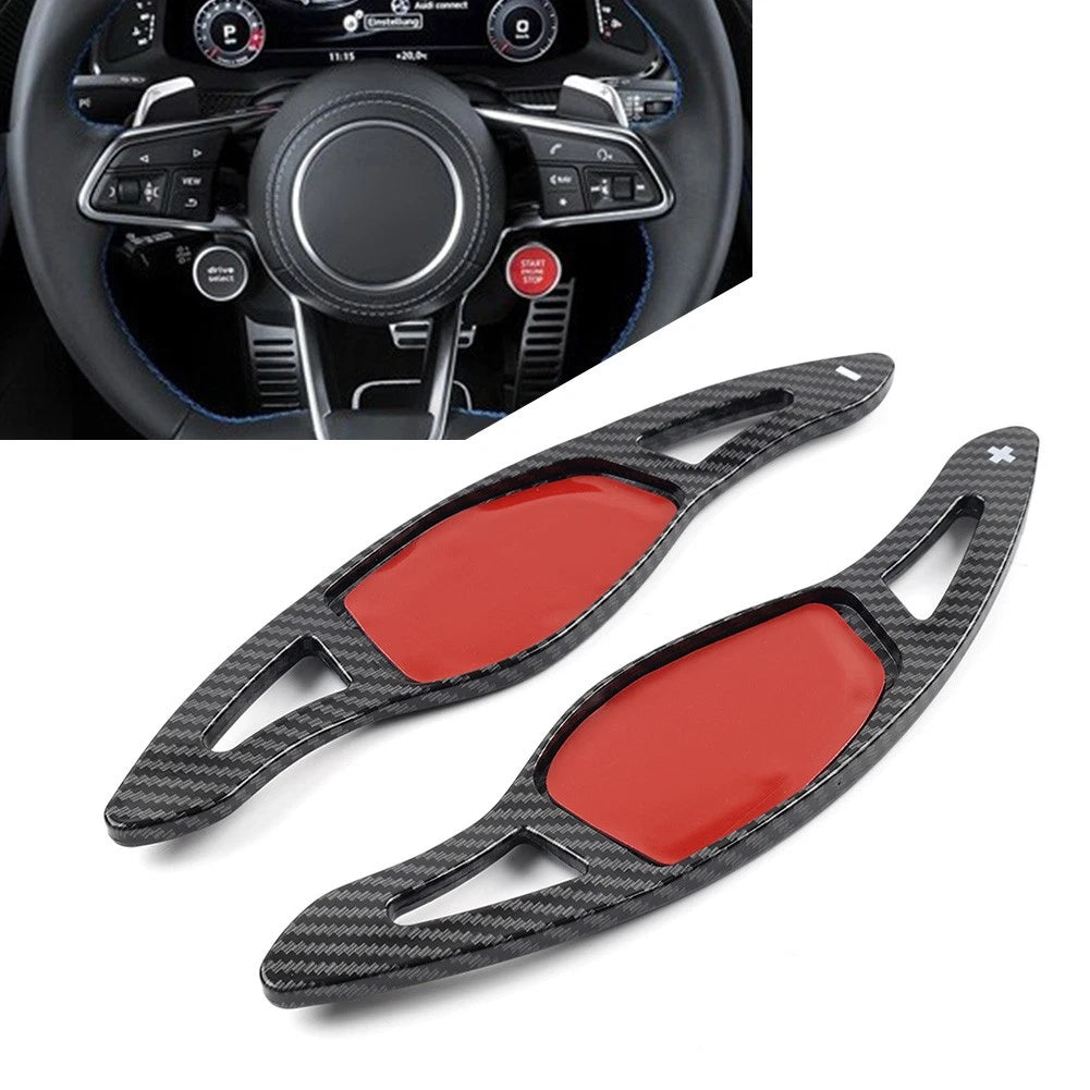 Steering Wheel Shift Paddle Shifter Extension for Audi R8 TT RS (2017–2022) Black
