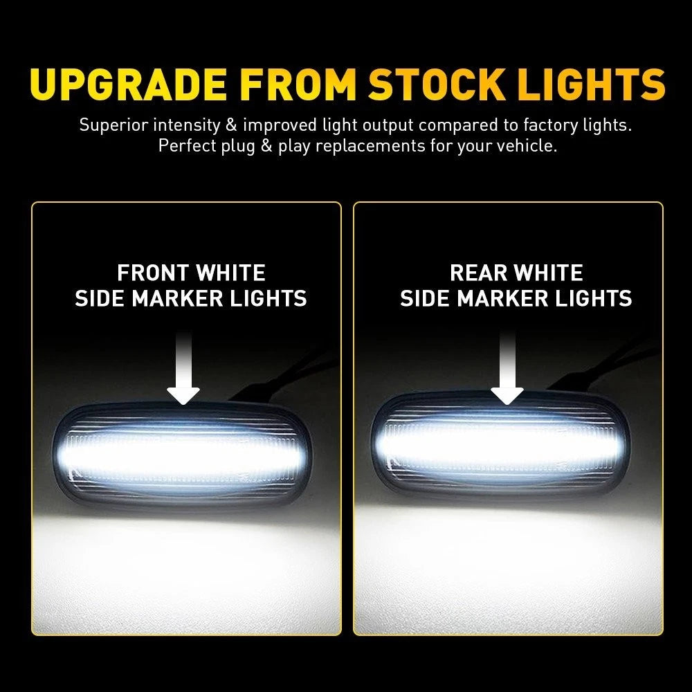 4X Smoked Lens LED Side Marker Lights for Dodge RAM 2500 3500 (2003–2009)