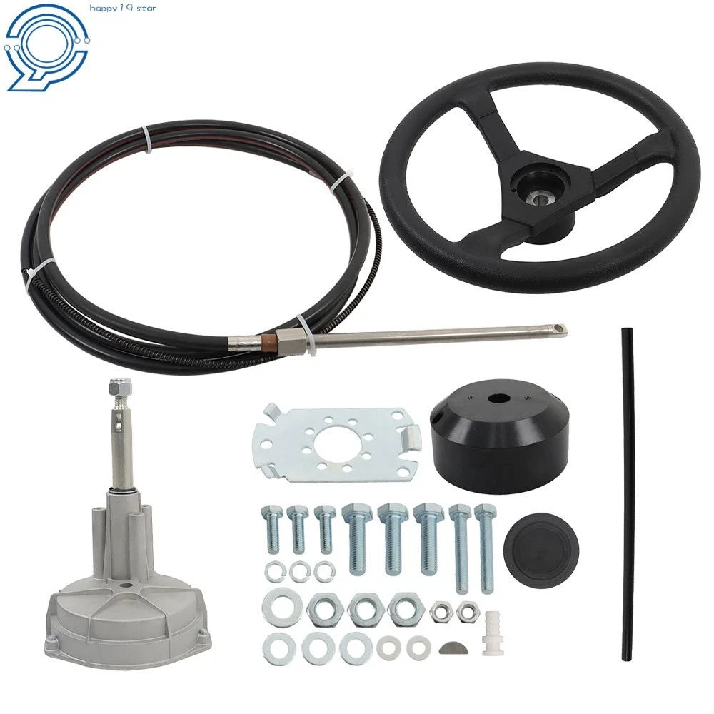 Boat Rotary Steering System for Outboard Motors (12 Ft)