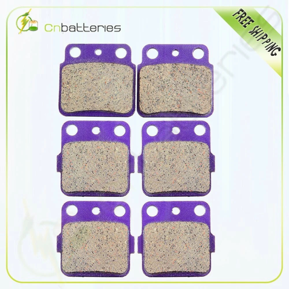 Front and Rear Brake Pads for Suzuki LT250R Quadracer 250 (1985–1990) Carbon Fiber