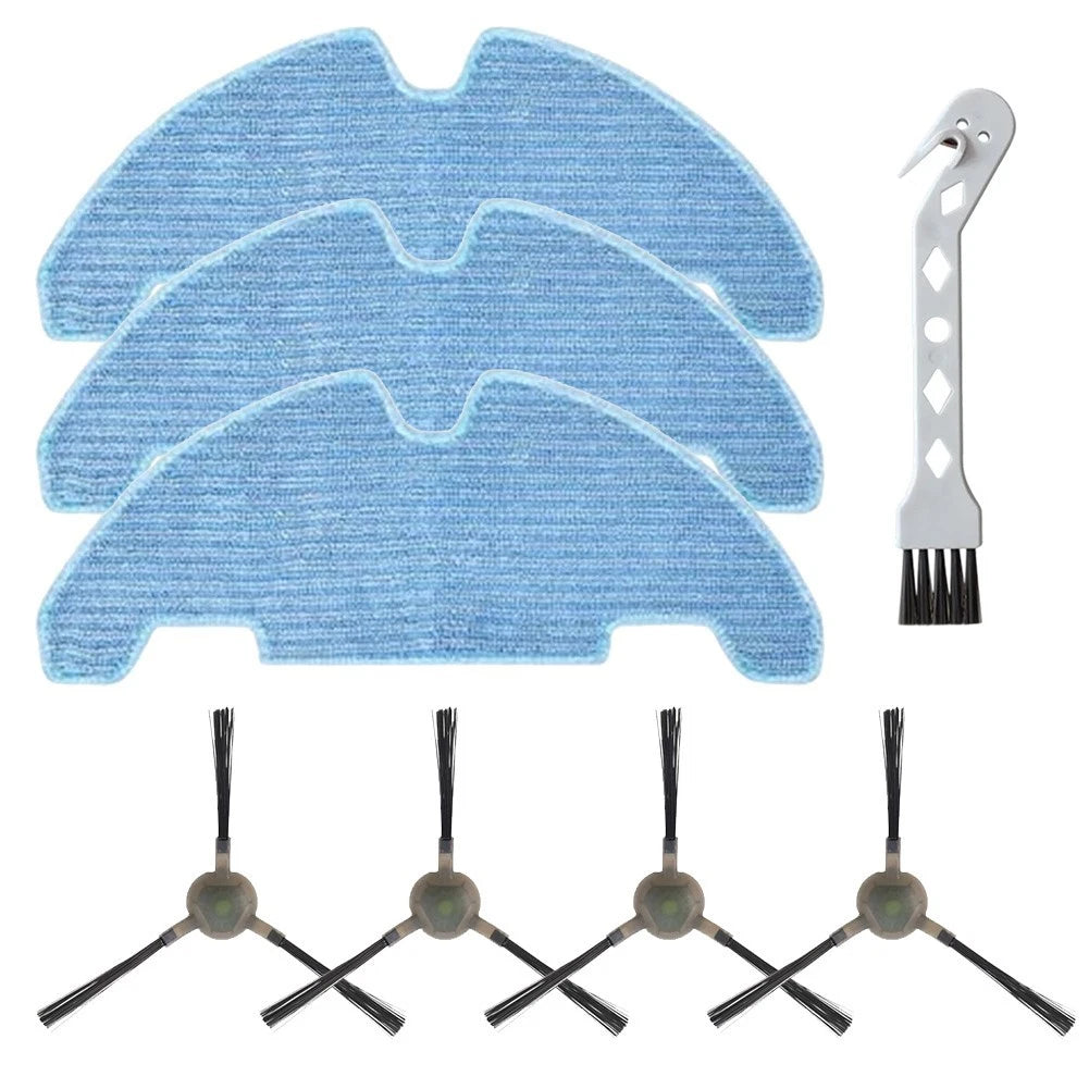 Set of 4 Mop Cloth Side Brushes for Lefant M330 Pro