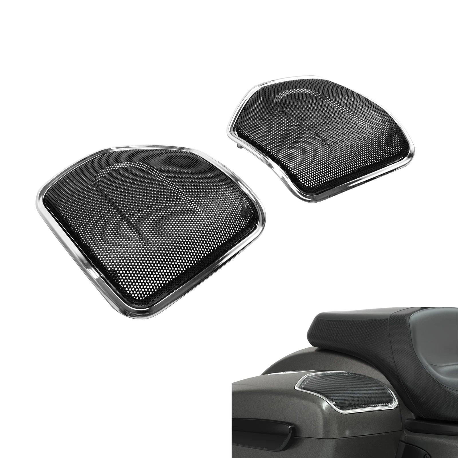 Saddlebag Lid Speaker Grills for Indian Springfield Dark Horse (2021–2025)