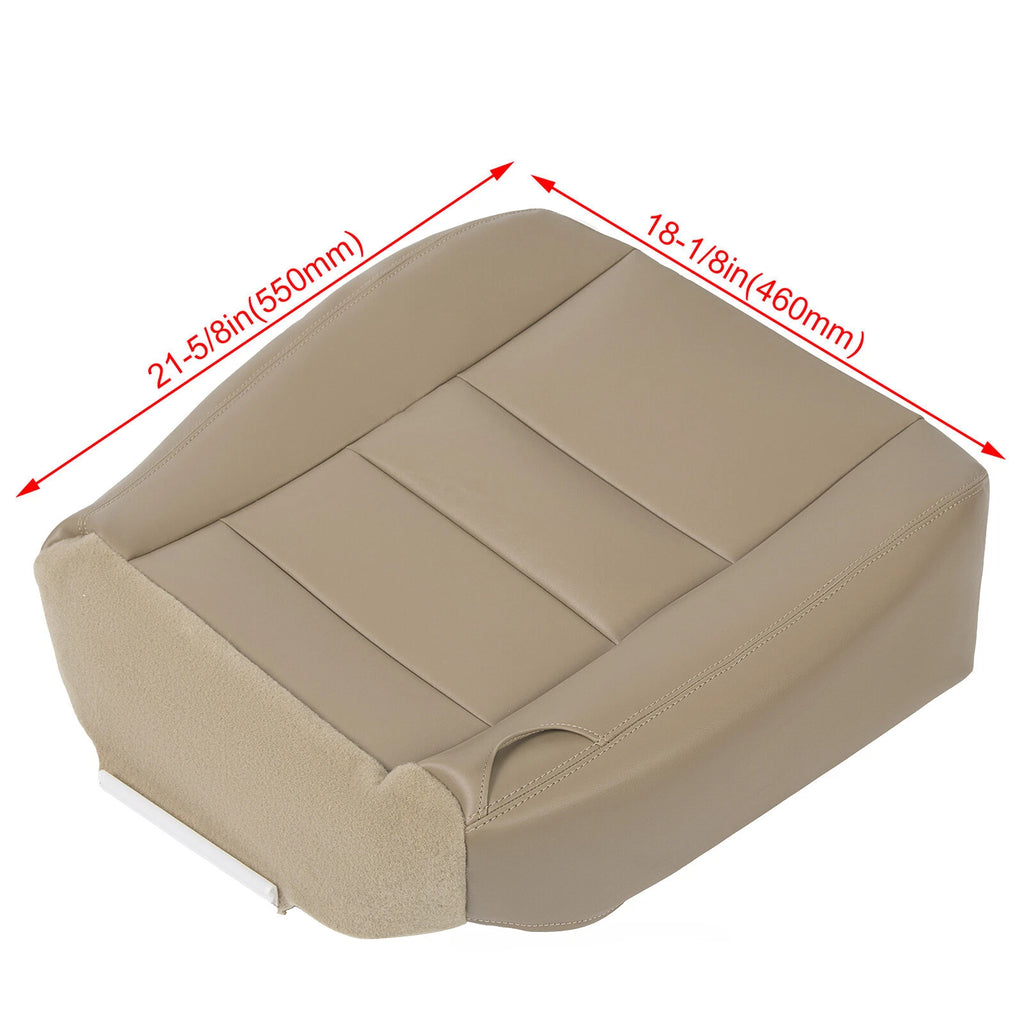 Driver Bottom Seat Cover for Ford F250 F350 Super Duty (2002–2007) Tan