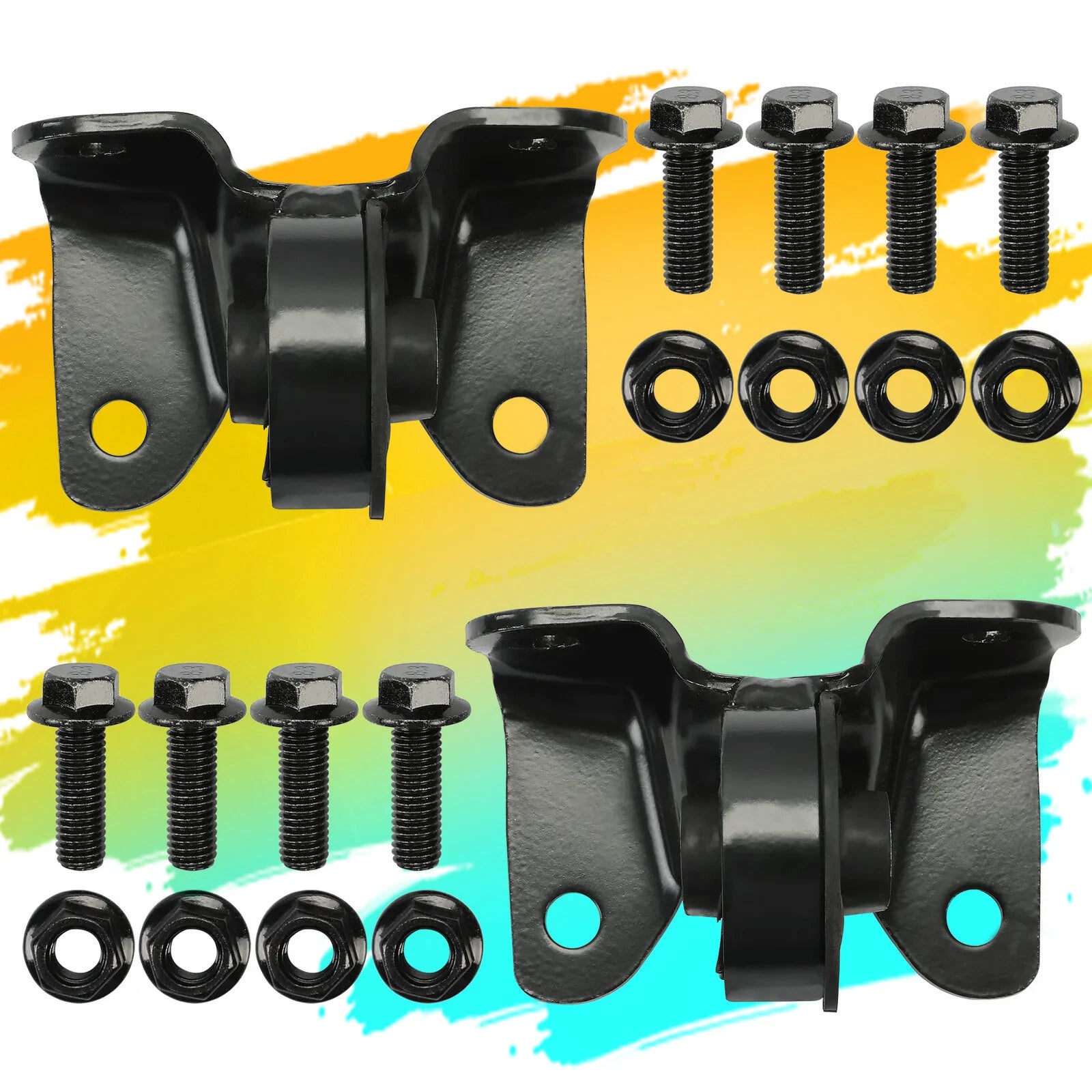 2X Steel Torsion Bar Crossmember Mount for Chevy Silverado GMC (1999–2007)