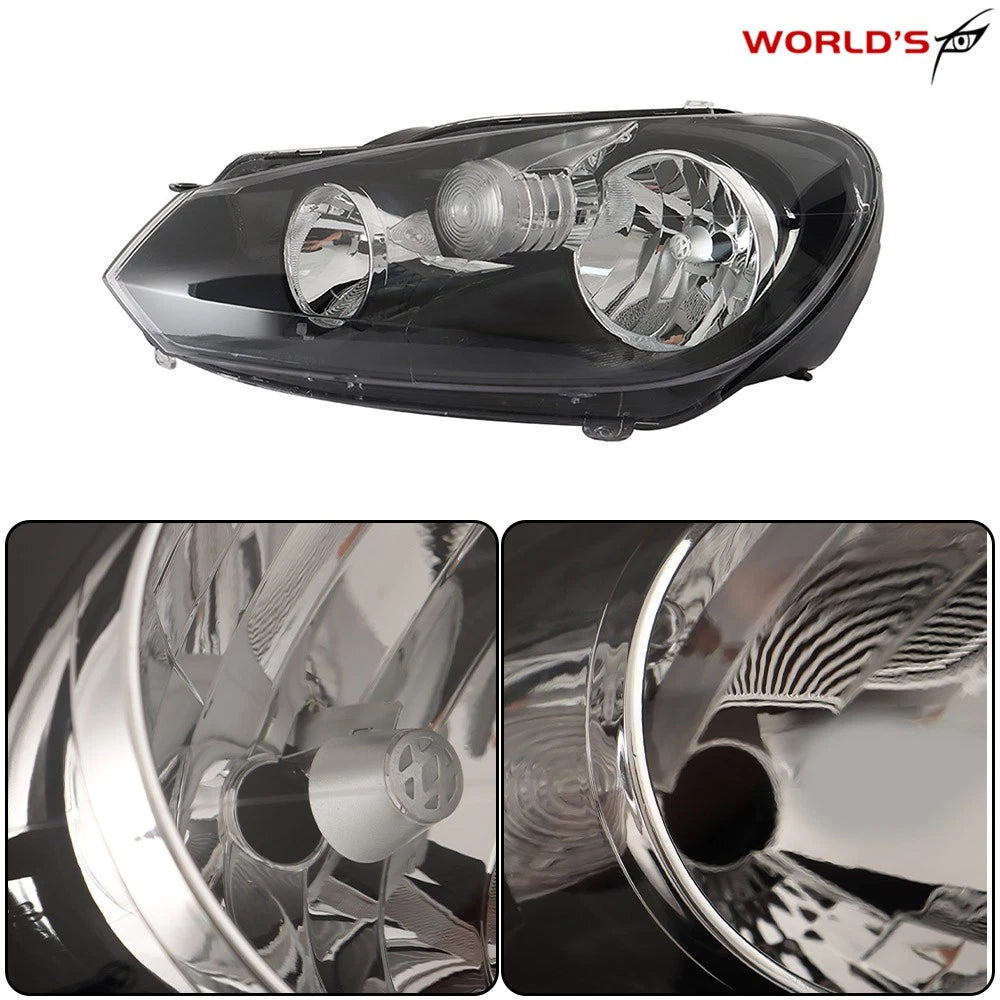 Left Side Halogen Headlight for VW Golf/Jetta MK6 Wagon (2010–2014)