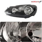 Left Side Halogen Headlight for VW Golf/Jetta MK6 Wagon (2010–2014)