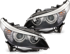 Headlight Halogen Pair for BMW 5-Series E60 E61 (2004–2010) W/Bulbs