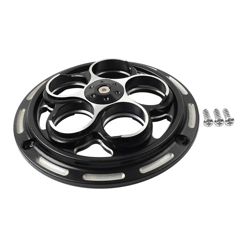Black Engine Cooling Fan Cover for Vespa Sprint Primavera 150 (2013-2023)