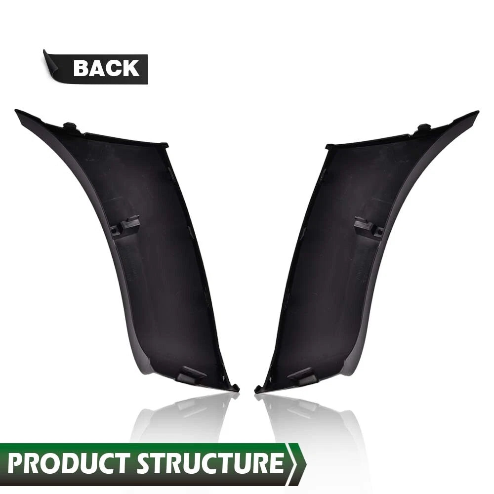 Front Bumper End Caps Set of 2 for Toyota Tacoma (2005–2011) Black