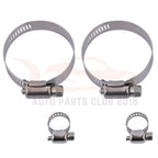 Set of 2 Stainless Steel Radiator Oil Hose Clamps (8-10mm, 27-51mm)