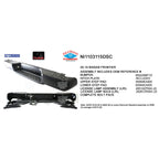 Replacement Black Rear Step Bumper Assembly w/o Park Assist Sensor Holes