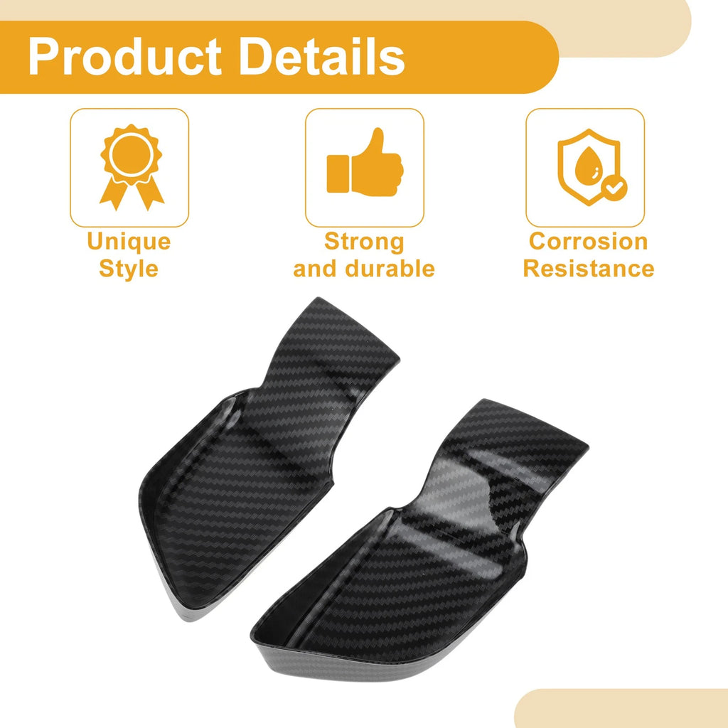 Interior Door Handle Bowl Cover Trim for Hyundai Sonata (2020–2023) Carbon Fiber Black