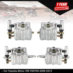 Set of 2 Front & Rear Brake Calipers for Yamaha Rhino 700 (2008â2013)