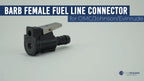 3/8-Inch Barb Female Fuel Line Quick Connector for OMC Johnson Evinrude (N/A)