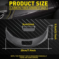 Carbon Fiber Console Armrest Button Trim for Benz C-Class (2015–2020)
