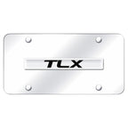 Chrome Name on Chrome License Plate - Officially Licensed for Acura TLX