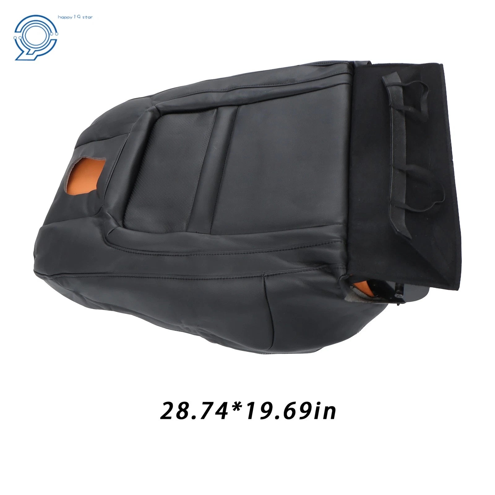Passenger Back Bottom Seat Cover for Ford Mustang (2015-2023) Perforated Black