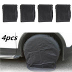 Set of 4 Heavy Canvas Wheel Tire Covers for Trailer RV Camper Truck