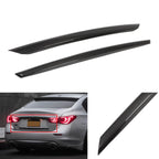 Upper & Lower Trunk Plate Trim Covers for Infiniti Q50 (2014–2017) Carbon Fiber