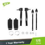 Set of 6 Front Inner & Outer Tie Rod Boot Kit for Ford Edge, Lincoln MKX (2007–2015)