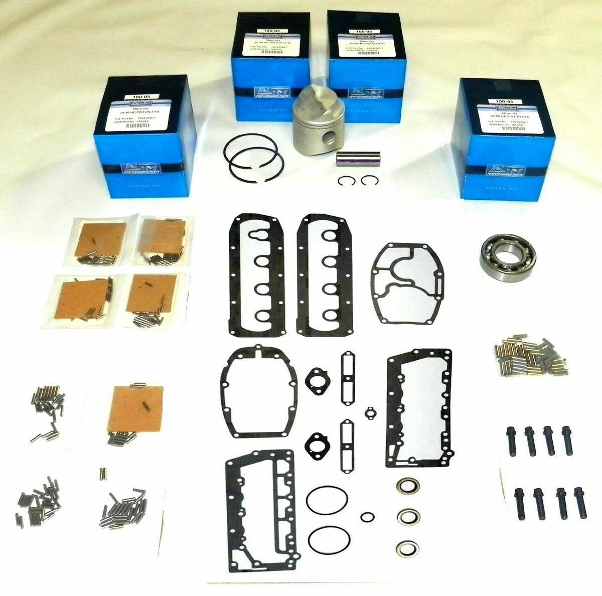 Rebuild Kit .020 Size for Mercury 75-85 Hp 4 Cyl Cross Flow (1975–1985)