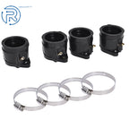 Set of 4 Rubber Carburetor Intake Manifold Boots for Yamaha YZF600R (1995–2007)
