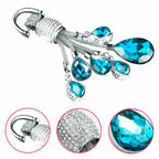 Bling Keychain Key Holder Ring Crystal Rhinestone for Honda (2019-2024)